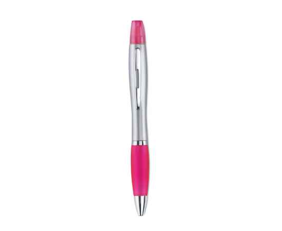 Ручка шариковая 2 в 1, фуксия, Цвет: фуксия, Размер: 1.2x14.5 см