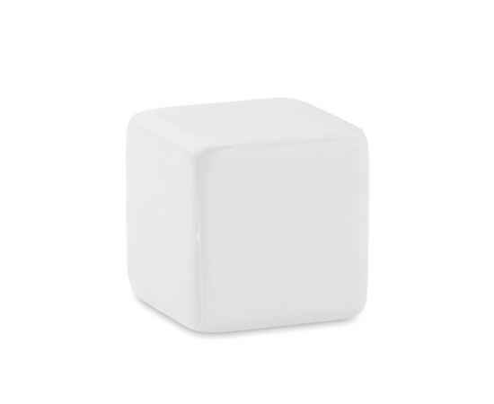Антистресс 'кубик', белый, Цвет: белый, Размер: 4.5x4.5x4.5 см