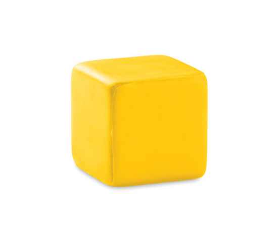 Антистресс 'кубик', желтый, Цвет: желтый, Размер: 4.5x4.5x4.5 см
