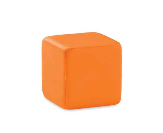 Антистресс 'кубик', оранжевый, Цвет: оранжевый, Размер: 4.5x4.5x4.5 см
