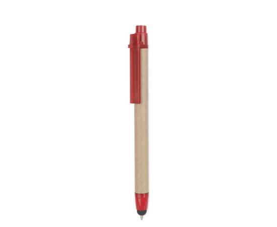 Ручка из картона, красный, Цвет: красный, Размер: 1x13.5 см