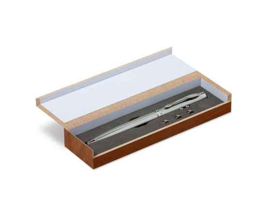 Ручка с лазерной указкой, серебряный