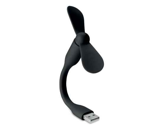 Настольный USB вентилятор, черный, Цвет: черный, Размер: 9x1.5x14.5 см