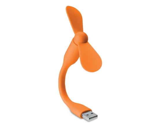 Настольный USB вентилятор, оранжевый, Цвет: оранжевый, Размер: 9x1.5x14.5 см