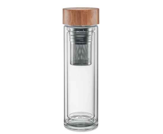 Термобутылка стеклянная, прозрачный