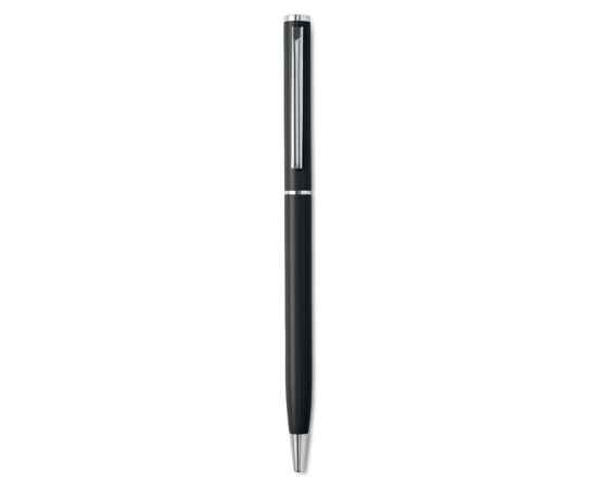 Ручка шариковая алюминиевая, черный, Цвет: черный, Размер: 0.8x13 см