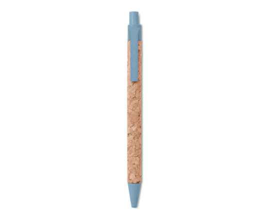 Ручка шариковая пробковая, синий, Цвет: синий, Размер: 1x14 см