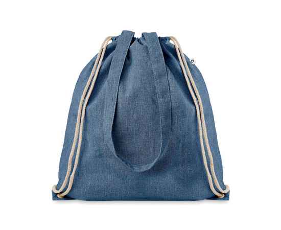 Рюкзак на шнурках из переработа, королевский синий, Цвет: королевский синий, Размер: 38x42 см