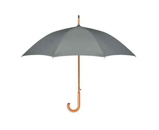 Зонт трость из эпонжа 23,5 дюйм, серый, Цвет: серый, Размер: 107x90 см