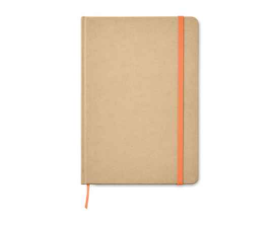 Блокнот А5 из картона, оранжевый, Цвет: оранжевый, Размер: 21x14x1.1 см