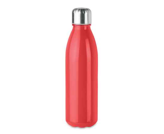 Бутылка стеклянная 500мл, красный, Цвет: красный, Размер: 6x26 см
