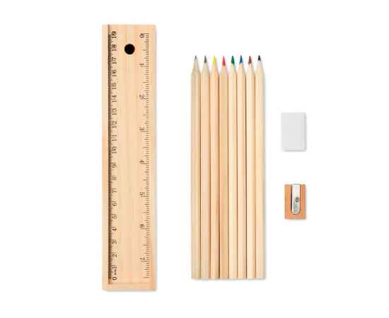 Набор из 12 карандашей, древесный