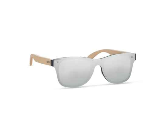 Солнцезащитные очки сплошные, серебряный, Цвет: серебряный, Размер: 14x14x4.5 см
