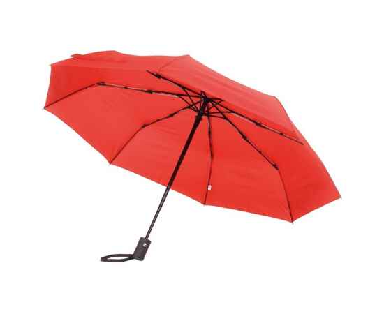 Ветроустойчивый складной зонт-автомат PLOPP, Красный, Цвет: красный