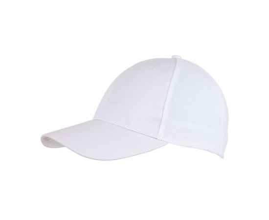 6-ти сегментная кепка PITCHER, Белый, Цвет: белый