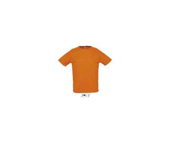 Футболка SPORTY, мужская, полиэстер 140., Оранжевый, Цвет: оранжевый, Размер: S