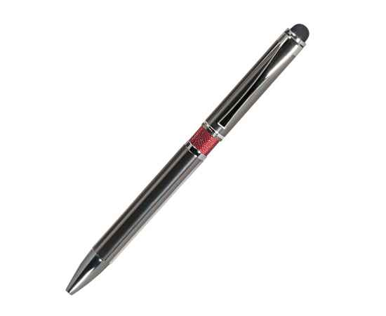 Шариковая ручка iP, красная, Цвет: серый, красный, Размер: 12x140x8