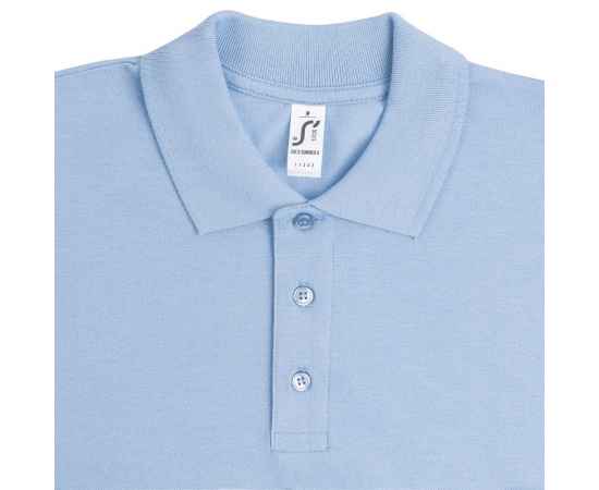 Рубашка поло мужская Summer 170 голубая, размер XXL, Цвет: голубой, Размер: XXL, изображение 3