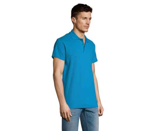 Рубашка поло мужская Summer 170 ярко-бирюзовая, размер L, Цвет: бирюзовый, Размер: L, изображение 5