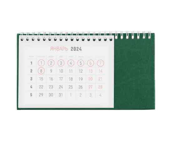 Календарь настольный Brand, зеленый, Цвет: зеленый, Размер: 21х12х8, изображение 2