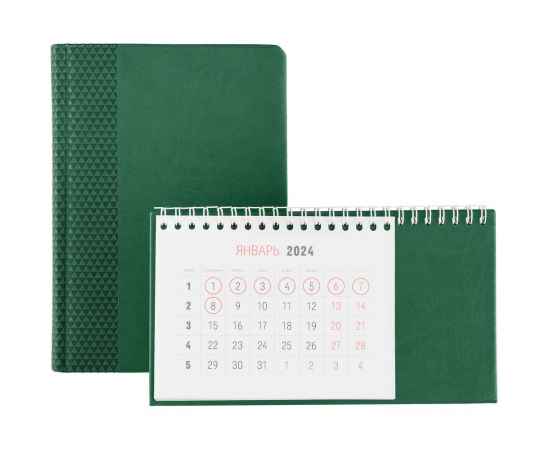 Календарь настольный Brand, зеленый, Цвет: зеленый, Размер: 21х12х8, изображение 4