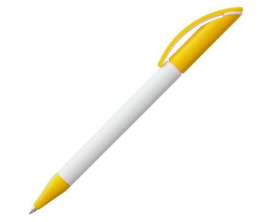 Ручка шариковая Prodir DS3 TPP Special, белая с желтым, Цвет: белый, желтый, Размер: 13,8х1, изображение 2