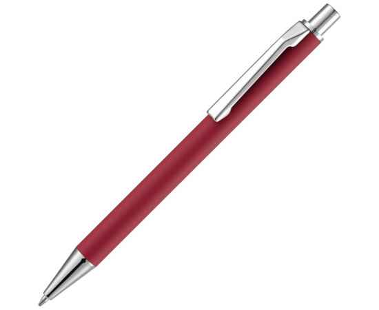 Ручка шариковая Lobby Soft Touch Chrome, красная, Цвет: красный