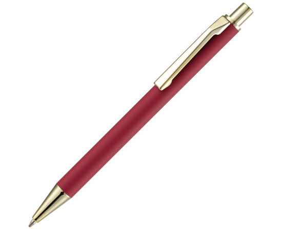 Ручка шариковая Lobby Soft Touch Gold, красная, Цвет: красный