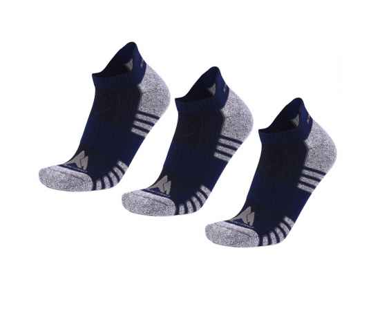 Набор из 3 пар спортивных мужских носков Monterno Sport, синий, Цвет: синий, Размер: 40-45