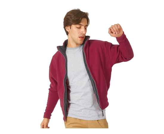 Куртка флисовая Nashville мужская, S, 3175074S, Цвет: красный,пепельно-серый, Размер: S, изображение 2