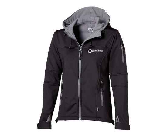 Куртка софтшел Match женская, XL, 3330799XL, Цвет: черный,серый, Размер: XL, изображение 4