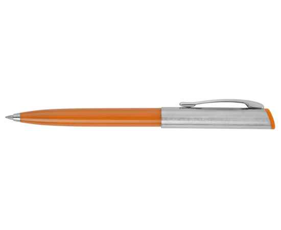 Ручка металлическая шариковая Карнеги, 11271.13, Цвет: оранжевый,серебристый, изображение 4