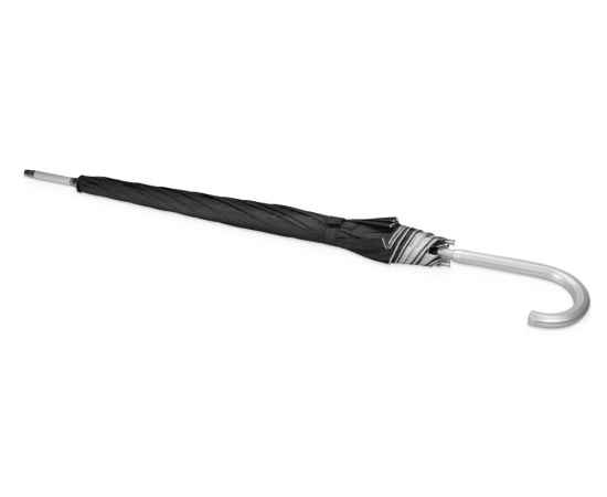 Зонт-трость Майорка, 673010.02, Цвет: черный,серебристый, изображение 2