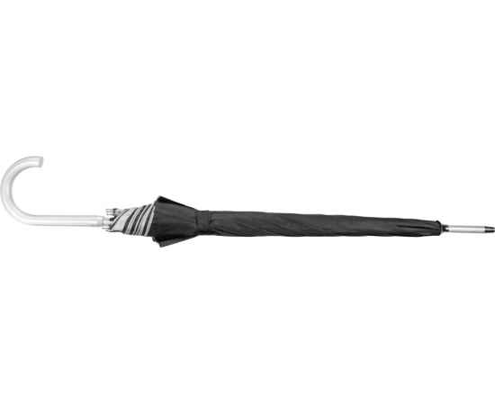Зонт-трость Майорка, 673010.02, Цвет: черный,серебристый, изображение 4