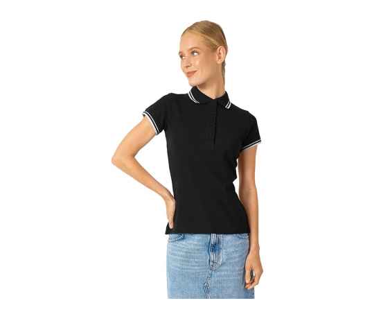 Рубашка поло Erie женская, S, 3109999S, Цвет: черный, Размер: S, изображение 2
