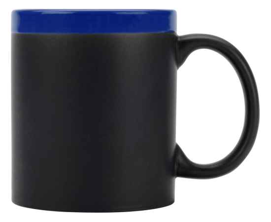 Кружка с покрытием для рисования мелом Да Винчи, 879852, Цвет: черный,синий, Объем: 320, изображение 3
