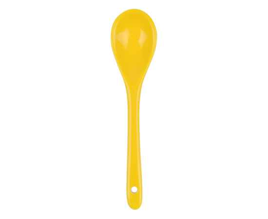 Кружка с ложкой Авеленго, 870614, Цвет: белый,желтый, Объем: 320, изображение 2