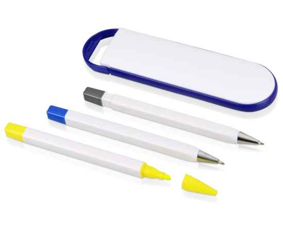 Подарочный набор ручек Квартет, 349502, Цвет: синий,белый, изображение 3