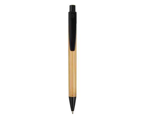 Ручка шариковая Borneo, 10632200, Цвет: черный,светло-коричневый, изображение 2