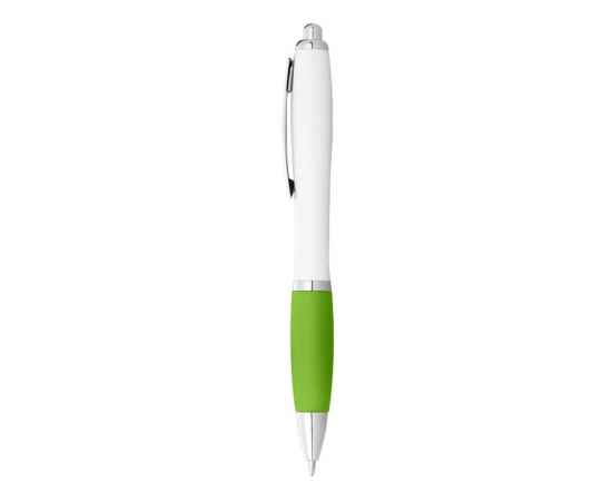 Ручка пластиковая шариковая Nash, черные чернила, 10637109, Цвет: белый,лайм, Размер: черные чернила, изображение 2