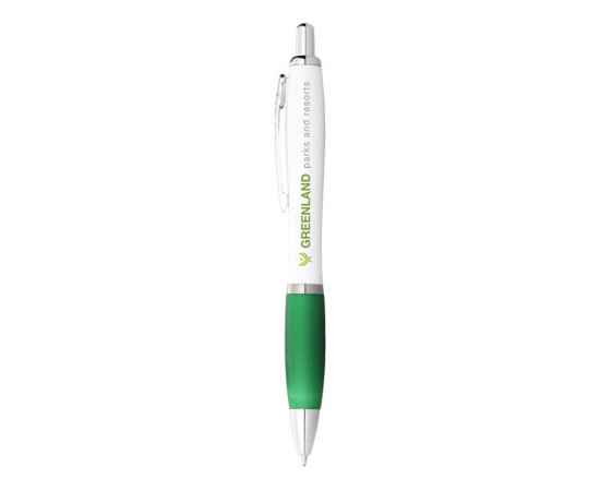 Ручка пластиковая шариковая Nash, синие чернила, 10690001, Цвет: зеленый,белый, Размер: синие чернила, изображение 3