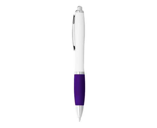 Ручка пластиковая шариковая Nash, черные чернила, 10637105, Цвет: пурпурный,белый, Размер: черные чернила, изображение 2