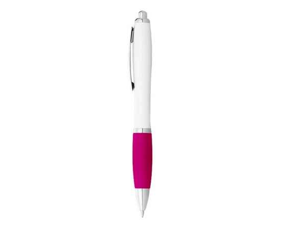 Ручка пластиковая шариковая Nash, черные чернила, 10637107, Цвет: розовый,белый, Размер: черные чернила, изображение 2