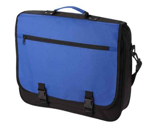 Конференц сумка для документов Anchorage, 11921802, Цвет: черный,синий классический, изображение 2