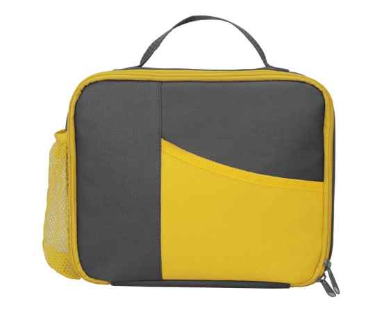 Изотермическая сумка-холодильник Breeze для ланч-бокса, 935944, Цвет: серый,желтый, изображение 4