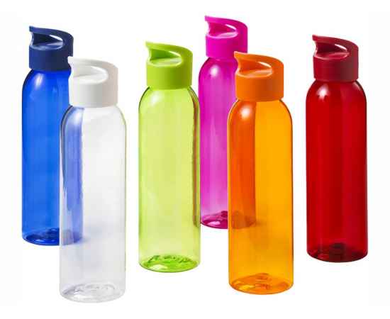 Бутылка для питья Sky, 10028804, Цвет: оранжевый прозрачный, Объем: 650, изображение 3