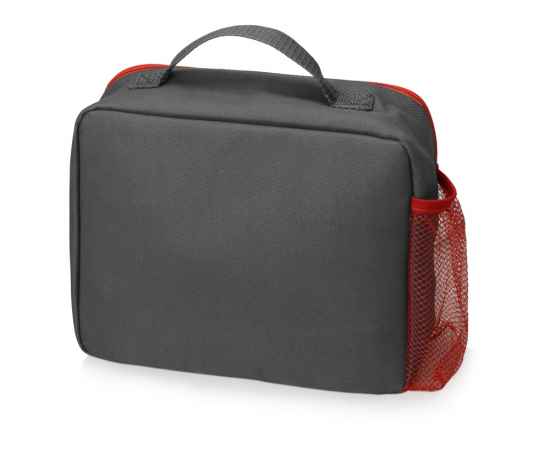 Изотермическая сумка-холодильник Breeze для ланч-бокса, 935941, Цвет: серый,красный, изображение 3