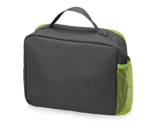 Изотермическая сумка-холодильник Breeze для ланч-бокса, 935968, Цвет: зеленое яблоко,серый, изображение 3
