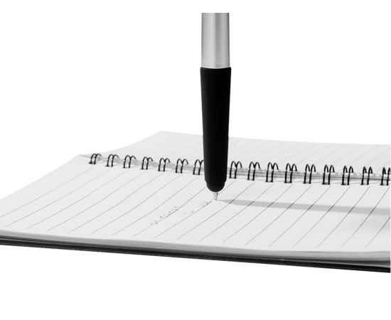 Ручка-стилус шариковая Gumi, 10645200, Цвет: серебристый,черный, изображение 3