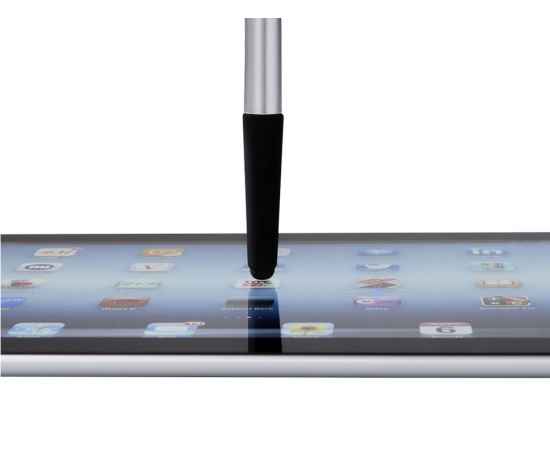 Ручка-стилус шариковая Gumi, 10645200, Цвет: серебристый,черный, изображение 2
